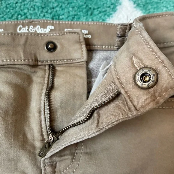 NEW - Cat & Jack Super Stretch Slim Fit Jeans (Camel) Size 6 - Picture 4 of 7